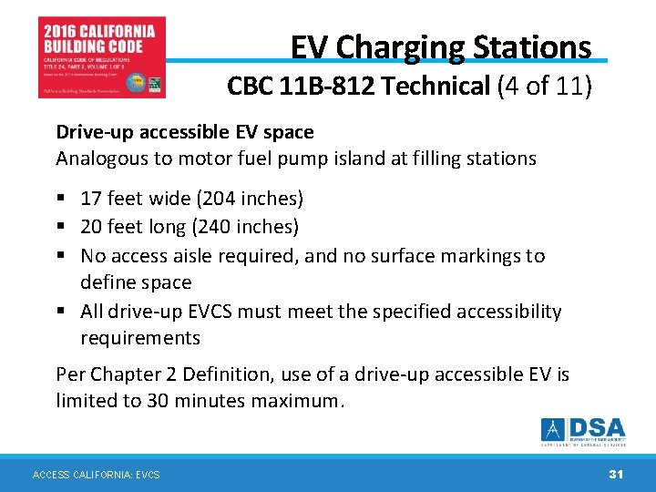 EV Charging Stations CBC 11 B-812 Technical (4 of 11) Drive-up accessible EV space EV Charging Stations CBC 11 B-812 Technical (4 of 11) Drive-up accessible EV space