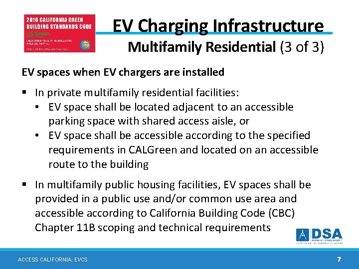 EV Charging Infrastructure Multifamily Residential (3 of 3) EV spaces when EV chargers are EV Charging Infrastructure Multifamily Residential (3 of 3) EV spaces when EV chargers are