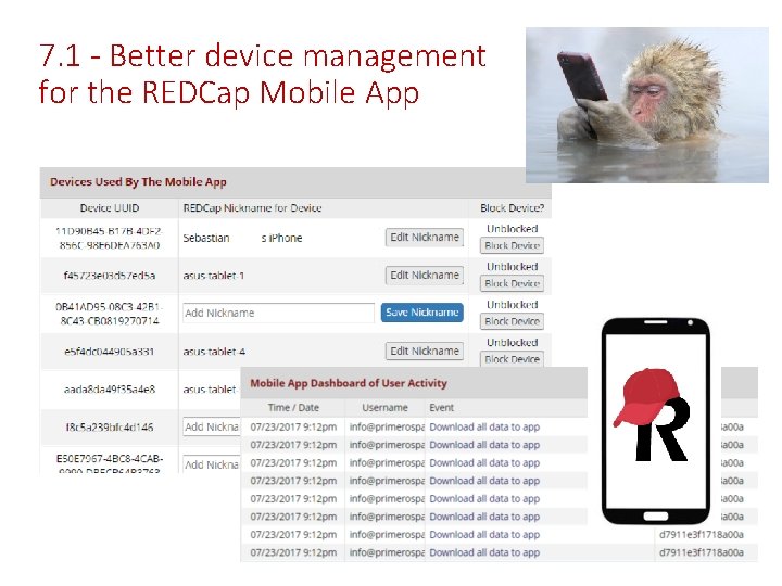 7. 1 - Better device management for the REDCap Mobile App 