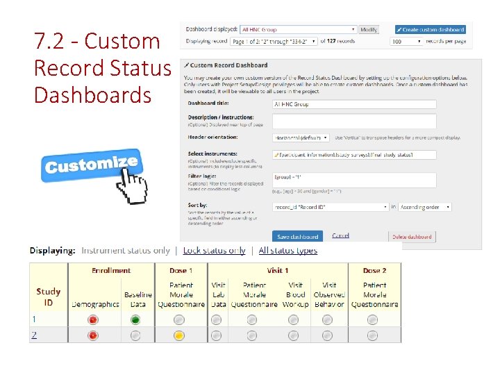 7. 2 - Custom Record Status Dashboards 