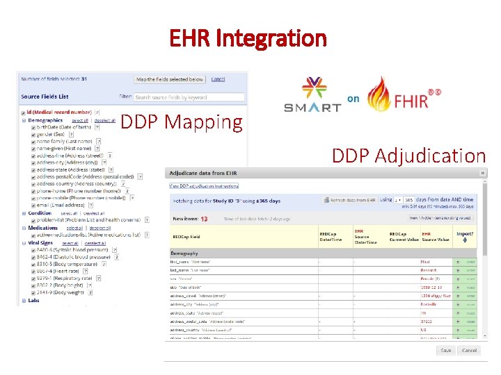 EHR Integration DDP Mapping DDP Adjudication 