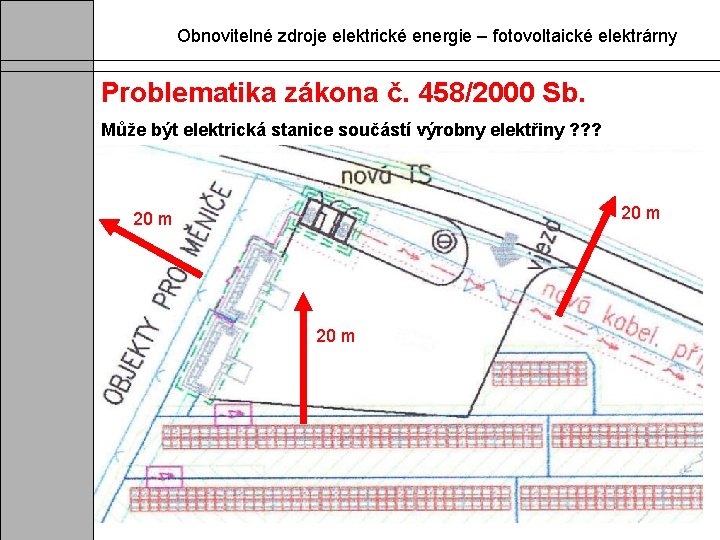 Obnovitelné zdroje elektrické energie – fotovoltaické elektrárny Problematika zákona č. 458/2000 Sb. Může být