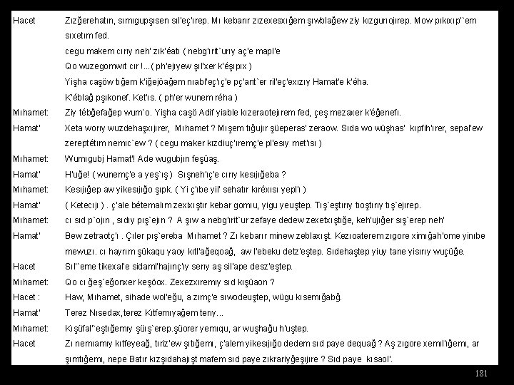 Hacet Zızğerehatın, sımıgupşısen sıl'eç'ırep. Mı kebarır zızexesxığem şıwblağew ziy kızgurıojırep. Mow pıkıxıp'`em sıxetım fed.