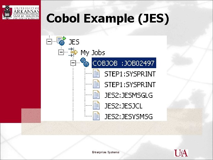 Cobol Example (JES) Enterprise Systems 