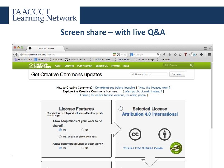 Screen share – with live Q&A 
