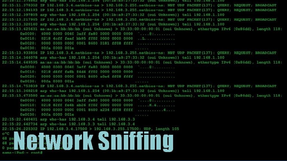 Network Sniffing © Cloudera, Inc. All rights reserved. 7 