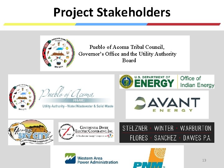 Acoma. Project Has a Unique Opportunity to Stakeholders Expand POAUA to Include Electric Pueblo