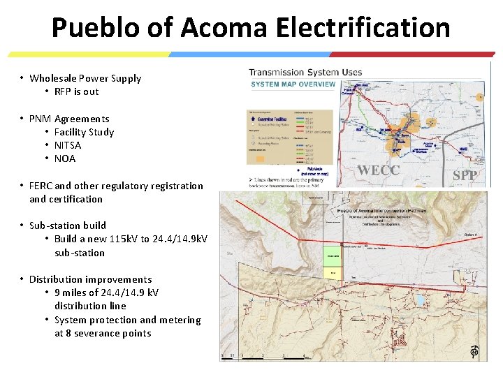 Acoma a Unique. Electrification Opportunity to Pueblo. Has of Acoma Expand POAUA to Include