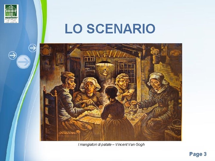 LO SCENARIO I mangiatori di patate – Vincent Van Gogh Powerpoint Templates Page 3