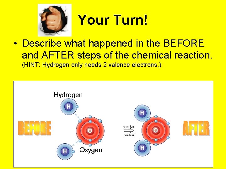 Your Turn! • Describe what happened in the BEFORE and AFTER steps of the Your Turn! • Describe what happened in the BEFORE and AFTER steps of the