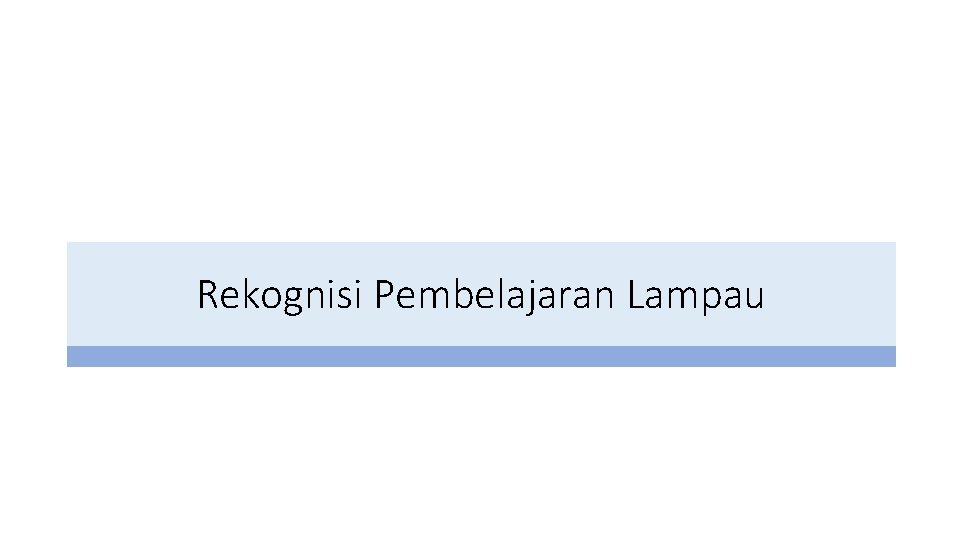 Rekognisi Pembelajaran Lampau 