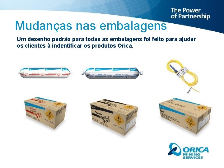 Mudanças nas embalagens Um desenho padrão para todas as embalagens foi feito para ajudar Mudanças nas embalagens Um desenho padrão para todas as embalagens foi feito para ajudar