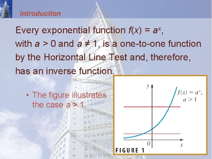 Introduction Every exponential function f(x) = ax, with a > 0 and a ≠