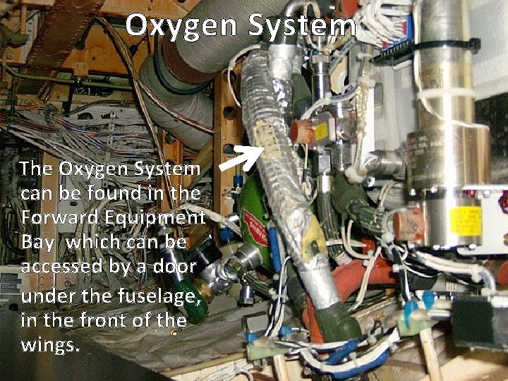 Oxygen System The Oxygen System can be found in the Forward Equipment Bay which
