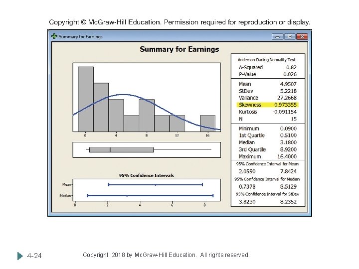 4 -24 Copyright 2018 by Mc. Graw-Hill Education. All rights reserved. 