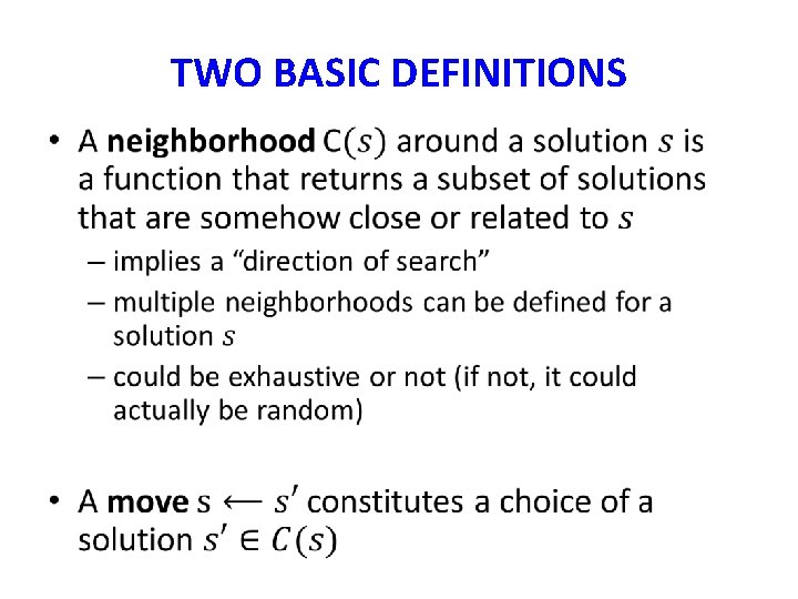 TWO BASIC DEFINITIONS • 