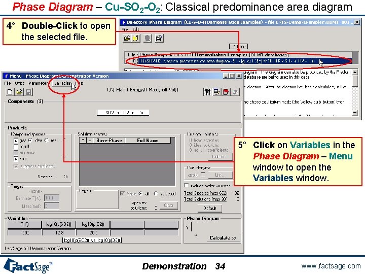 Phase Diagram – Cu-SO 2 -O 2: Classical predominance area diagram 4° Double-Click to