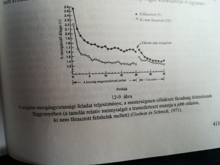 Fáradtság és gyakorlás • Fáradtság – Hozzájárul a tanulás mennyiségéhez – Fizikai fáradtság vs