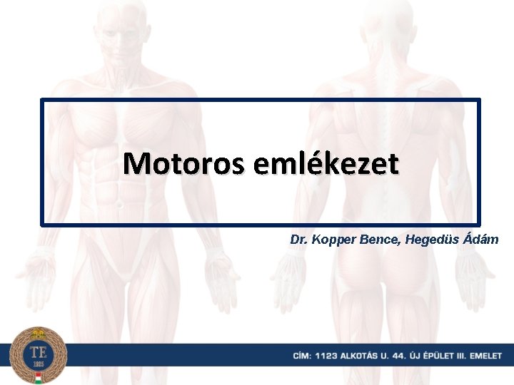 Motoros emlékezet Dr. Kopper Bence, Hegedüs Ádám 