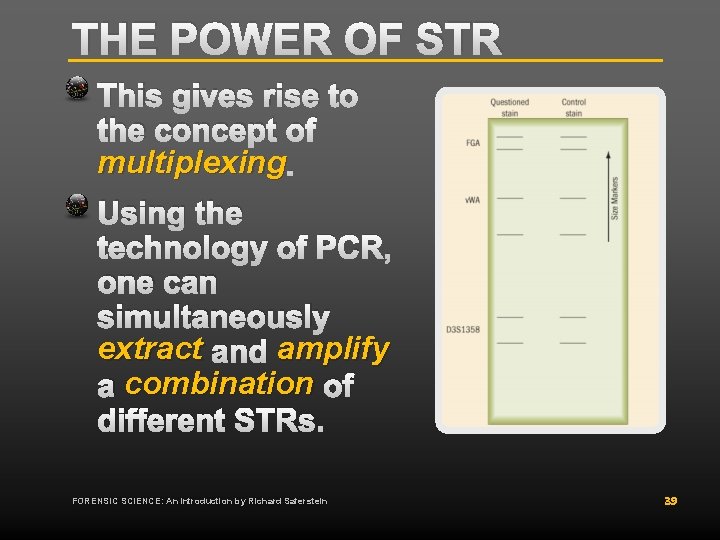 THE POWER OF STR This gives rise to the concept of multiplexing. Using the THE POWER OF STR This gives rise to the concept of multiplexing. Using the