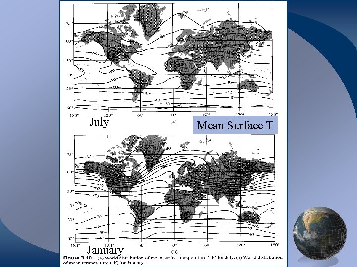 July January Mean Surface T 