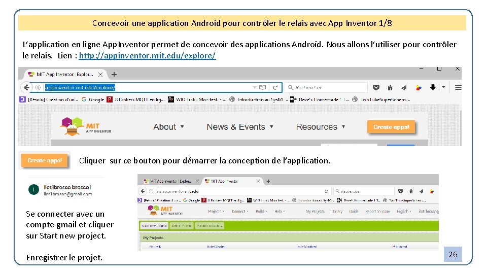 Concevoir une application Android pour contrôler le relais avec App Inventor 1/8 L’application en