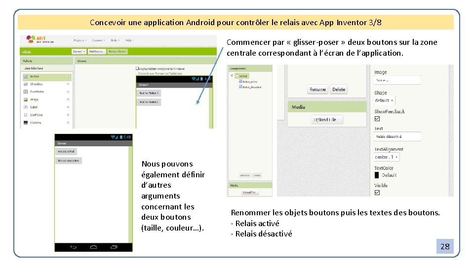 Concevoir une application Android pour contrôler le relais avec App Inventor 3/8 Commencer par