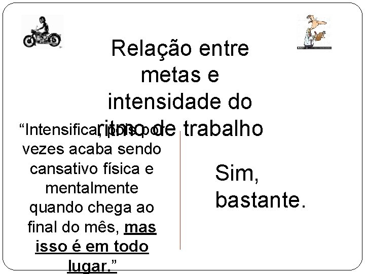 Relação entre metas e intensidade do “Intensifica, ritmo pois por de trabalho vezes acaba Relação entre metas e intensidade do “Intensifica, ritmo pois por de trabalho vezes acaba