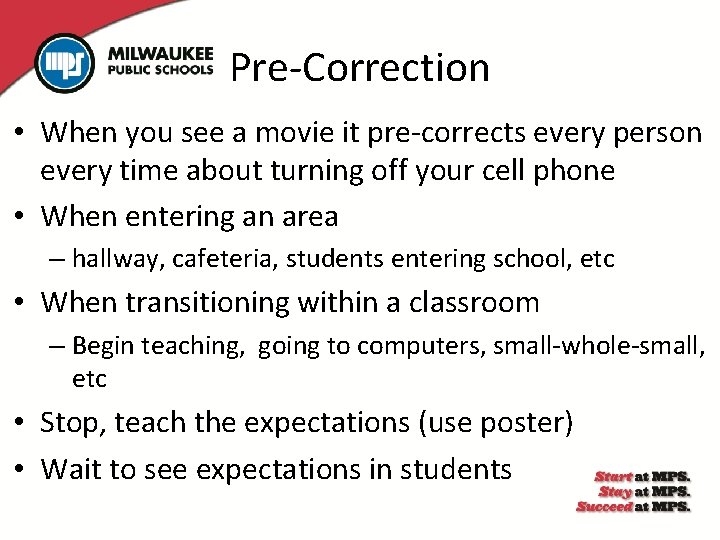 Pre-Correction • When you see a movie it pre-corrects every person every time about