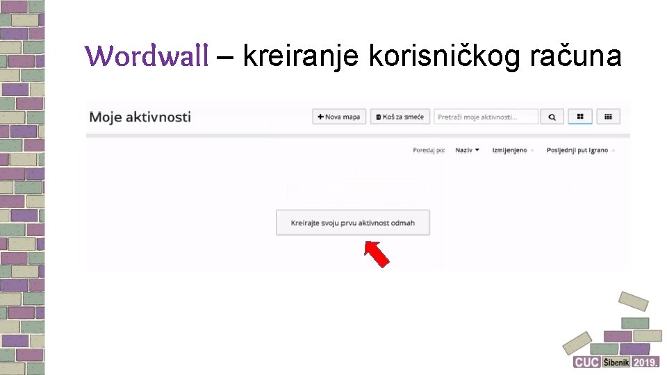 Wordwall – kreiranje korisničkog računa 