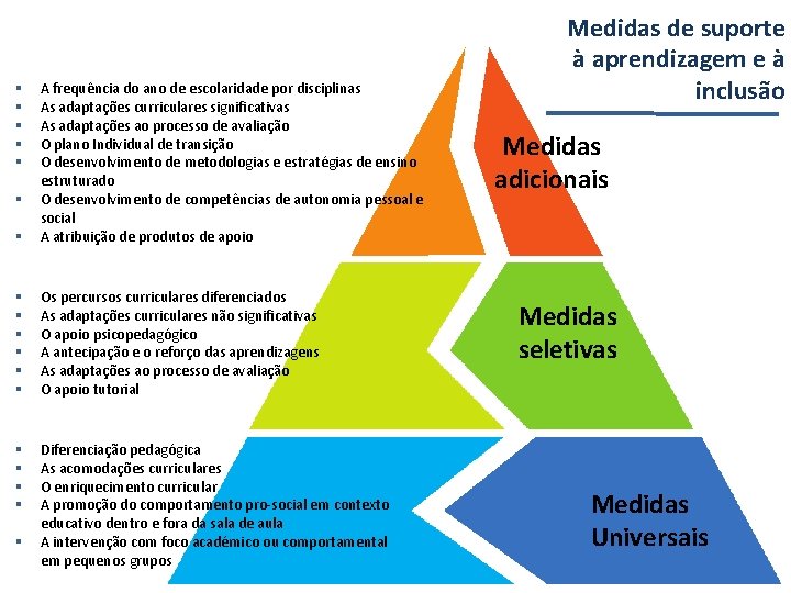 § A frequência do ano de escolaridade por disciplinas As adaptações curriculares significativas As