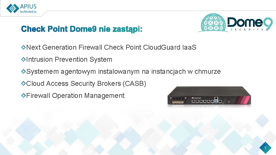 Next Generation Firewall Check Point Cloud. Guard Iaa. S Intrusion Prevention Systemem agentowym instalowanym