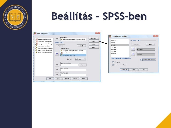 Beállítás – SPSS-ben 