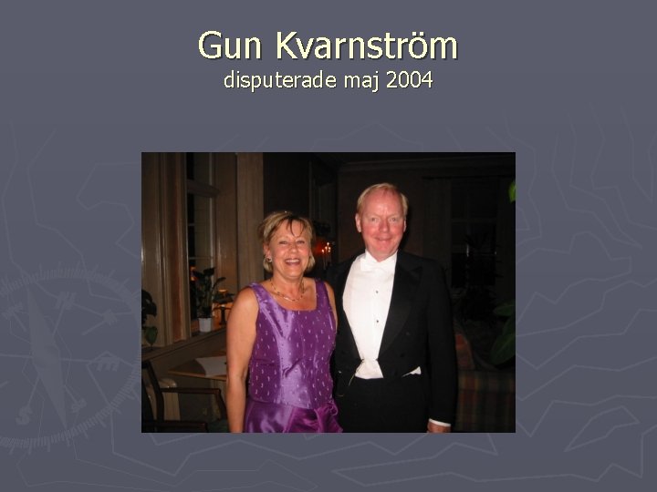 Gun Kvarnström disputerade maj 2004 