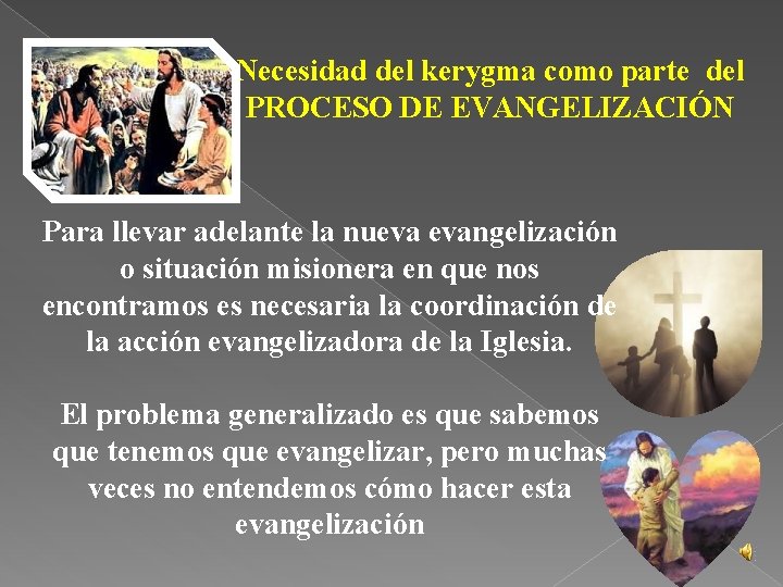 Necesidad del kerygma como parte del PROCESO DE EVANGELIZACIÓN Para llevar adelante la nueva