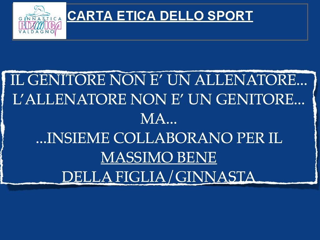 CARTA ETICA DELLO SPORT 