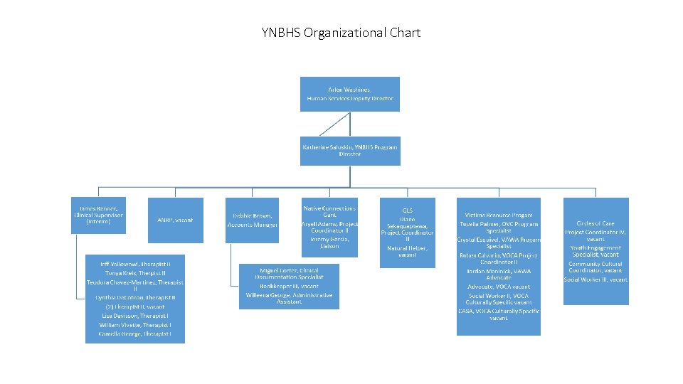 YNBHS Organizational Chart 