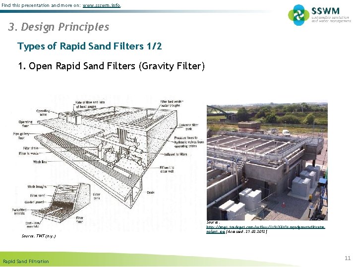 Find this presentation and more on: www. ssswm. info. 3. Design Principles Types of
