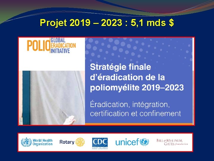 Projet 2019 – 2023 : 5, 1 mds $ 