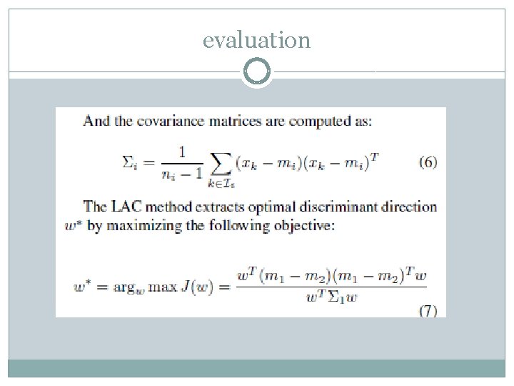 evaluation evaluation