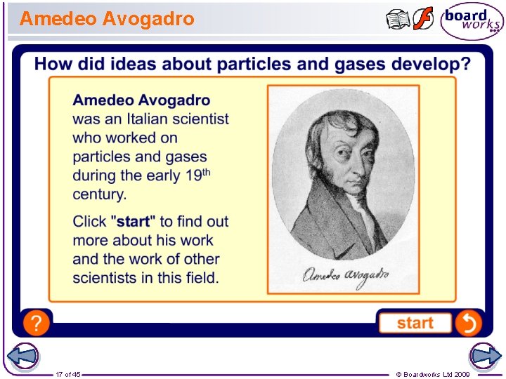 Amedeo Avogadro 17 of 45 © Boardworks Ltd 2009 