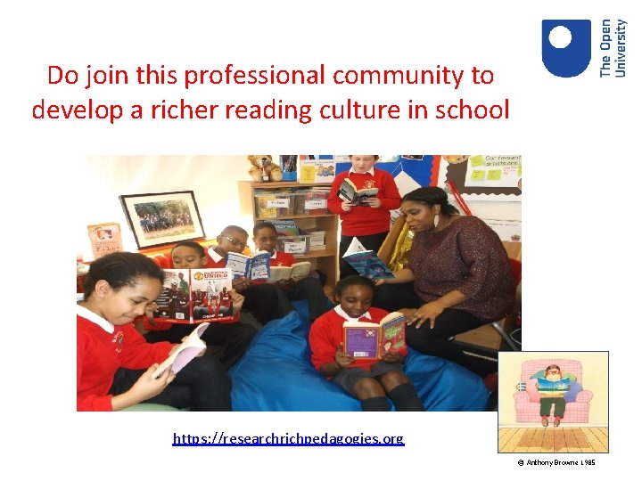 Do join this professional community to develop a richer reading culture in school https: