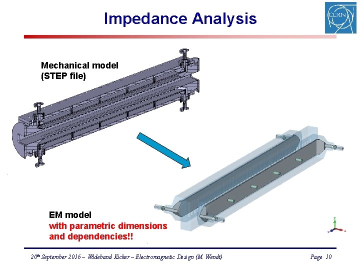Impedance Analysis Mechanical model (STEP file) EM model with parametric dimensions and dependencies!! 20