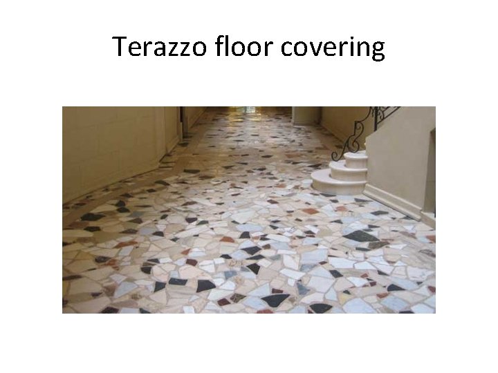 Terazzo floor covering 