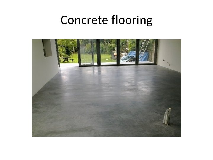 Concrete flooring 