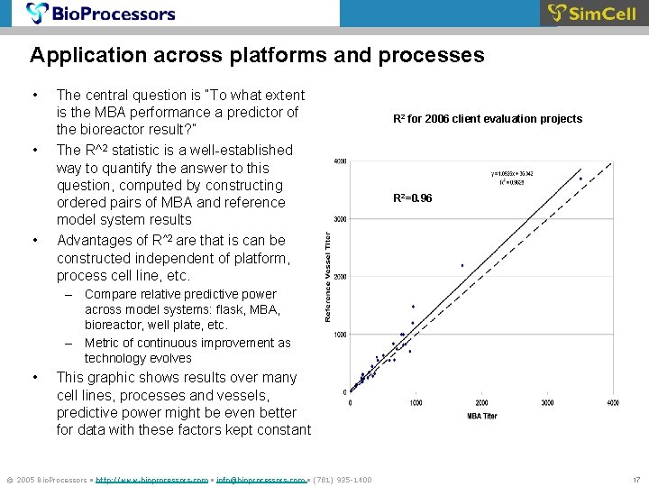 Application across platforms and processes • • • The central question is “To what
