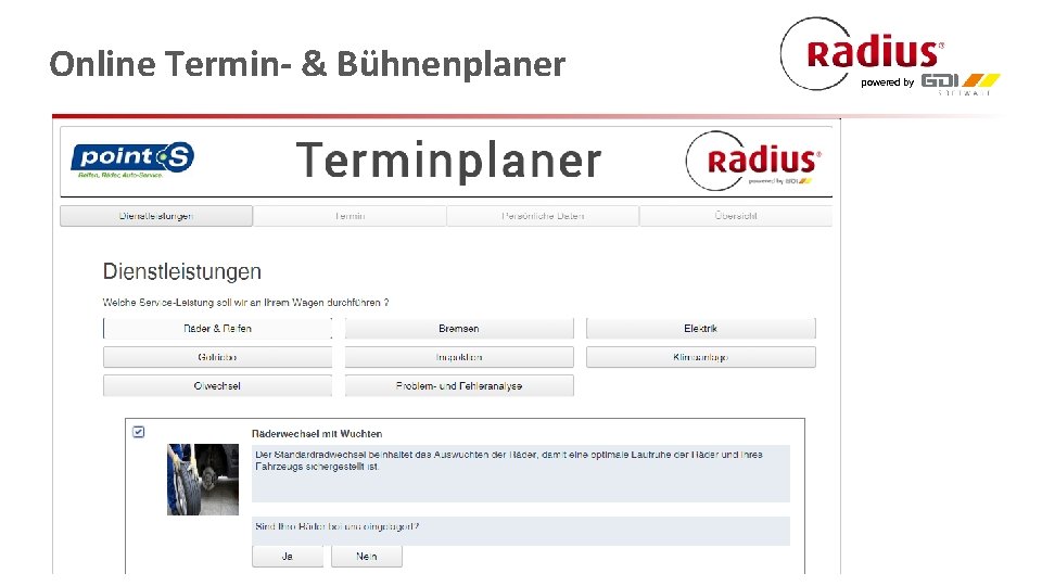 Online Termin- & Bühnenplaner powered by 