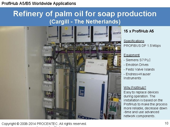 Profi. Hub A 5/B 5 Worldwide Applications Refinery of palm oil for soap production