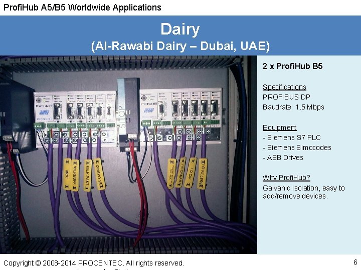 Profi. Hub A 5/B 5 Worldwide Applications Dairy (Al-Rawabi Dairy – Dubai, UAE) 2
