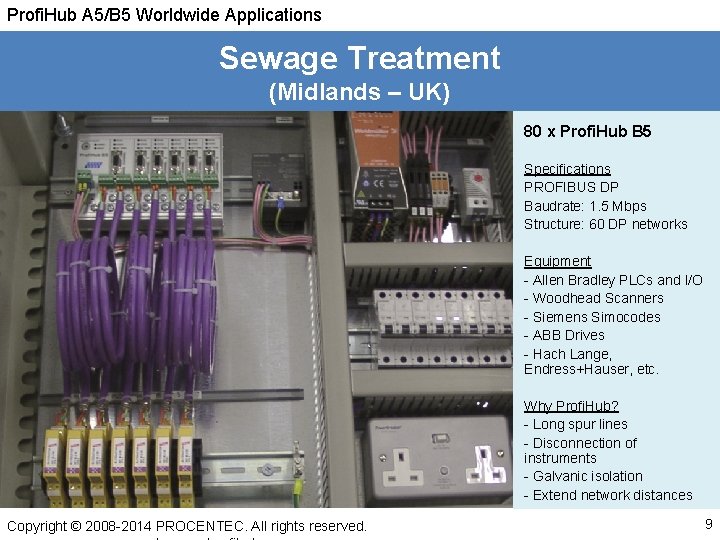 Profi. Hub A 5/B 5 Worldwide Applications Sewage Treatment (Midlands – UK) 80 x